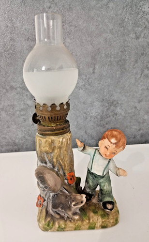 Antica lampada olio - lampada, con