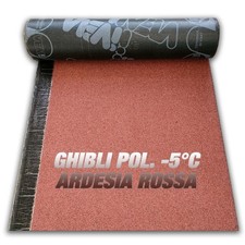 GUAINA BITUMINOSA TETTO ARDESIATA 4KG GRIGIA,ROSSA,VERDE  -ROTOLO 1X10M FLEX-5°C