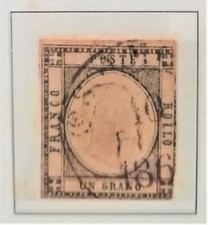 REGNO V.E. II - PROVINCE NAPOLETANE 1 GRANO NERO US. - 1861 N. 19