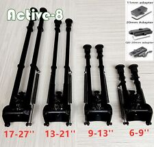 6"9"13''27''inch Molla Ritorno Cecchino Caccia Fucile Bipiede Rail + Adattatore Montaggio