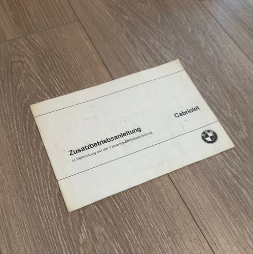 Bmw e30 cabrio - bmw, manuale