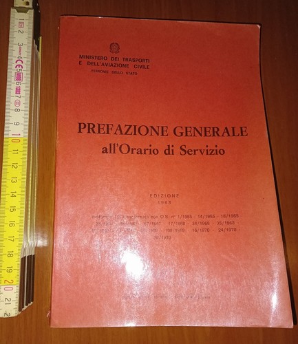 Prefazione generale all orario - prefazione, all'orario