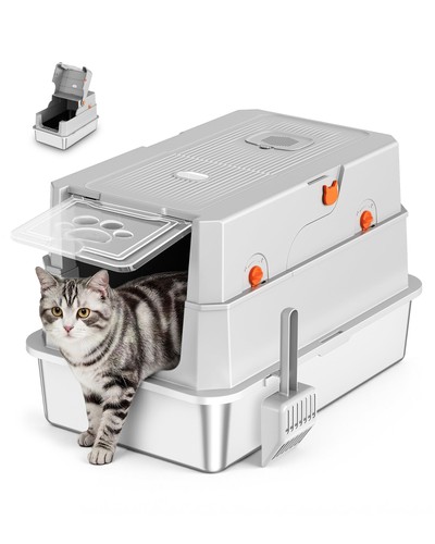 Lettiera gatto acciaio inox - acciaio,