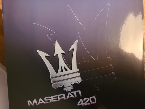 Maserati 420 depliant brochure - maserati,