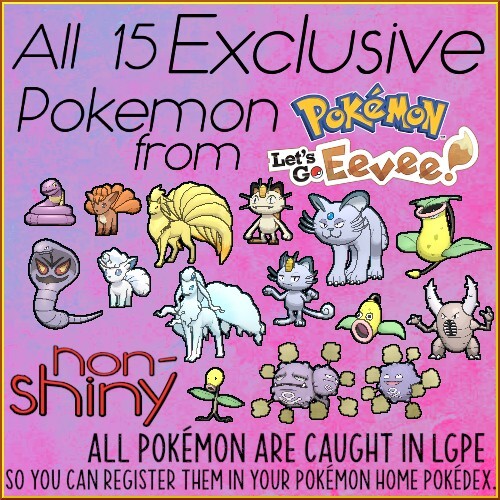 Pokemon esclusivi non - 15,