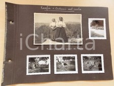 1941 WW2 CORFU' Militari italiani MVSN - Donne in costume tradizionale *5 foto