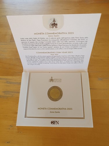 Vaticano euro 2025 moneta - 2,