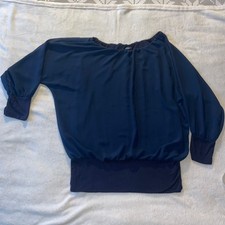 Top Dolman Blu Navy Made in