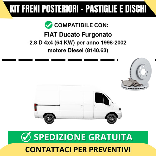 Kit freni posteriori per - posteriori,
