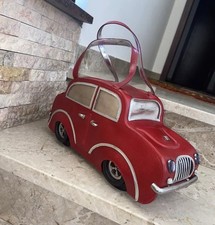 Rara Bellissima Borsa Donna Braccialini Temi Tema Taxi Rosso Originale