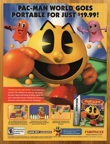 2004 pac man world gameboy - pac-man,
