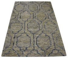 Tappeto 100 lana beige - lana, giallo