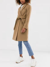 STRADIVARIUS CAPPOTTO BOTTONI CINTURA SPOLVERINO MARRONE BEIGE CAMMELLO