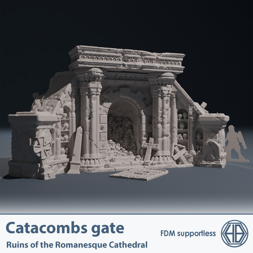 Romanesque temple catacomb - temple,