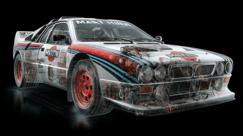 Carcanvas lancia 037 - ,