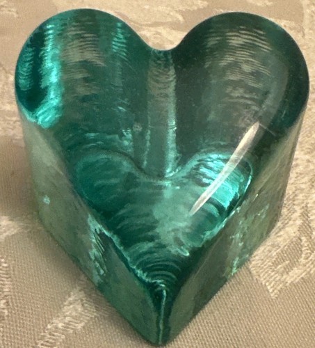 Fermacarte cuore vetro