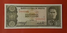 BANCONOTA 10 PESOS 1962