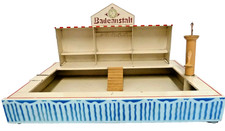 Kibri stabilimento balneare per bambole 1930 circa latta laccata ottimo raro ottimo originale