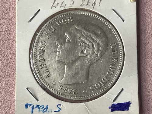 Spain pesetas 1878 18 78 - 1878, *18-78
