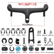 Manubrio bici integrato in