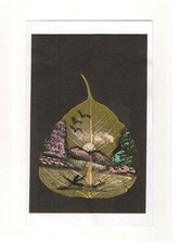 Foglia Di Fico Sacro Dipinto