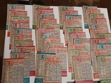 ANNATA COMPLETA SCHEDINE TOTOCALCIO GIOCATE - CAMPIONATO 1981 - 82