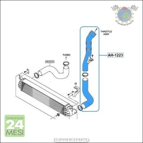 Tubo intercooler aspirazione