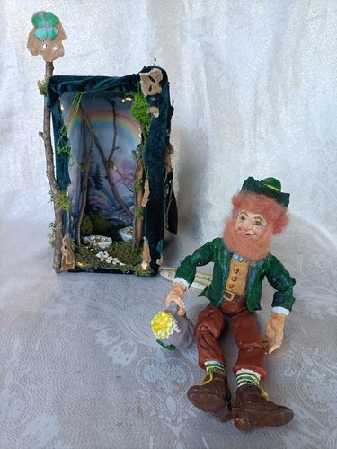 Leprechaun con sfondo - sfondo, di