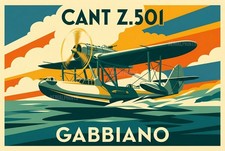 Poster vintage Cant Z. 501