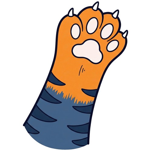 Adesivi piedi gatto - adesivi,