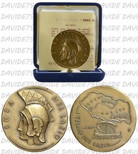 MEDAGLIA BRONZO ZECCA ITALIA 1982 - TESORI REGIONI ITALIANE - ENEA NEL LAZIO