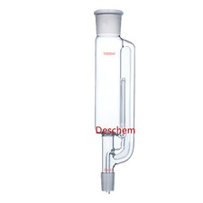Estrattore Soxhlet in vetro Deschem 1000 ml parte superiore corpo 60/50 fondo calza 29/32 cono