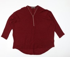 Maglione pullover rosso donna