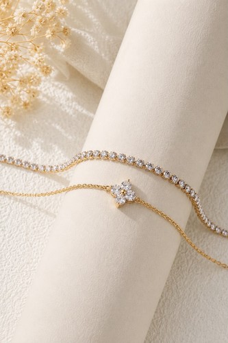 Set bracciali donna placcati - set,