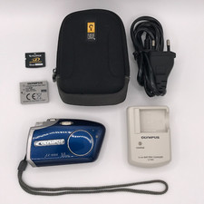 Olympus Stylus Verve U Mini S Blue 5.0mp Digital Camera Excellent Condition