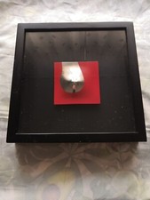 ANGELO BRESCIANINI Pezzo Unico Firmato Lastra Acciaio Inox Sparo Pistola cal. 38