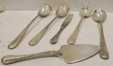 2 Antico Insalata Vorlegebestecke + 1 Paletta per Dolci Coltello