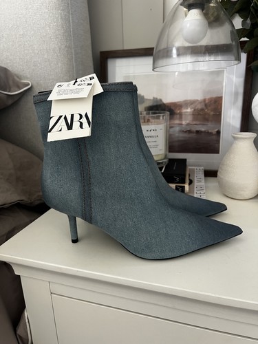 Stivaletti zara denim - denim, blu