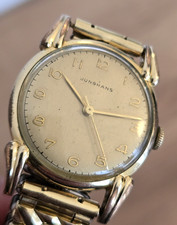 Orologio uomo Junghans vintage - carica manuale 32 mm placcato oro funzionante usato