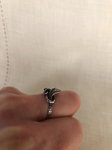 Anello serpente cobra argento - serpente,