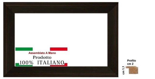 Cornice legno nera - in,