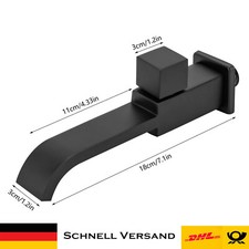 Rubinetto lavabo da parete in acciaio inox bagno rubinetto giardino cucina rubinetto freddo