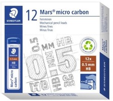 CONFEZIONE DA 12 PORTAMINE DA 12 MINE HB 0,5MM STAEDTLER (A/N 25005-HB) nuova