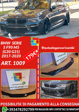 💕ART. 1009 SPLITTER BMW  SERIE 5 F90 M5 (G30 G31) 2017-2020 NERO LUCIDO💕