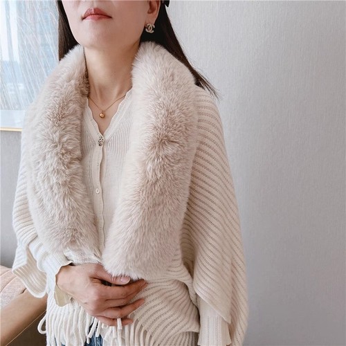 Poncho donna lavorato - , maglia