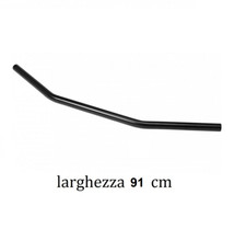 Manubrio moto 25mm - 1'' nero