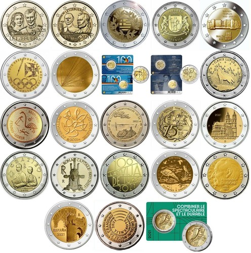 Lotto pezzi euro - pezzi, 2