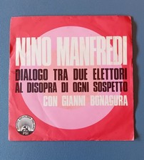 Disco 45 giri vinile 7" Nino Manfredi Dialogo tra due elettori - Anna Casalino