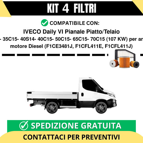 Kit filtri tagliando per - 4,