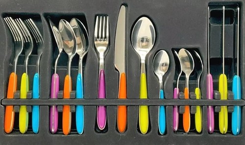 Set posate acciaio inox - acciaio,